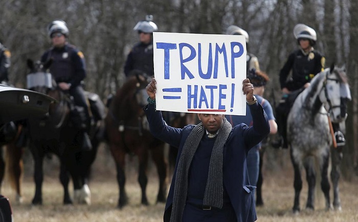 Wieder Proteste bei Trump-Reden